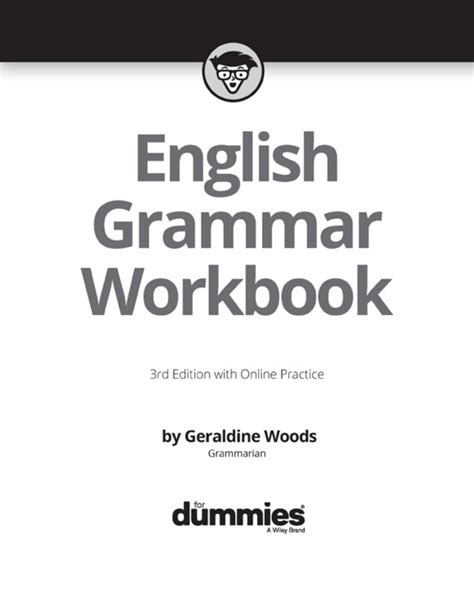English Grammar Workbook For Dummies By Geraldine Woods Gestão De