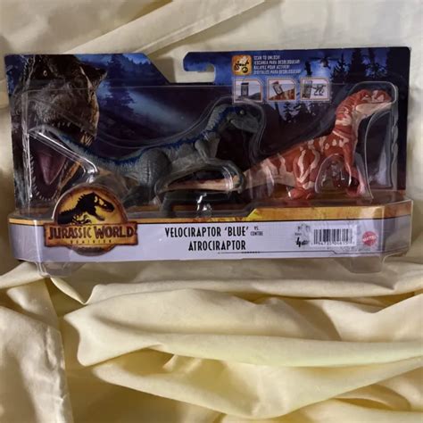 Jurassic World Dominion Velociraptor Blue Vs Atrociraptor 2 Pack Dino Battle 6d 1700 Picclick