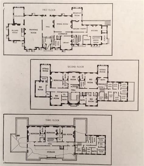 Mansion Floor Plan House Floor Plans Architectural Floor Plans