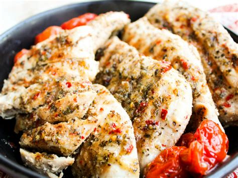 Then, pour the italian dressing on chicken. Italian Marinated Chicken - The Whole Cook