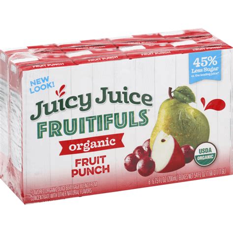 Juicy Juice Fruitifuls Juice Organic Fruit Punch Shop New Pioneer