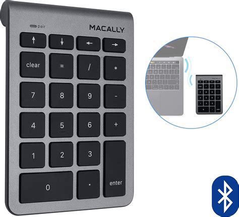 Macally 22 Keys Bluetooth Wireless Numeric Keypad For Mac With Arrow