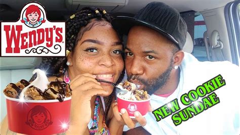 Wendys New 🍪 Cookie Sundae Frosty So Yummy Youtube