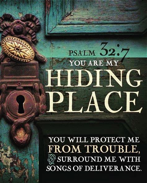 God Is My Hiding Place Bible Verse Of The Day