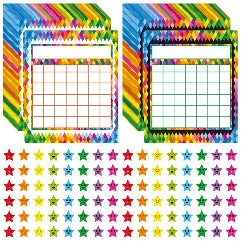 Buy 66 Pack Classroom Incentive Chart With 2080 Star Stickers For Kids