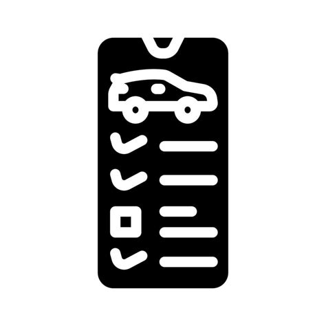 Monitoring Battery Health And Charge Phone App Glyph Icon Vector