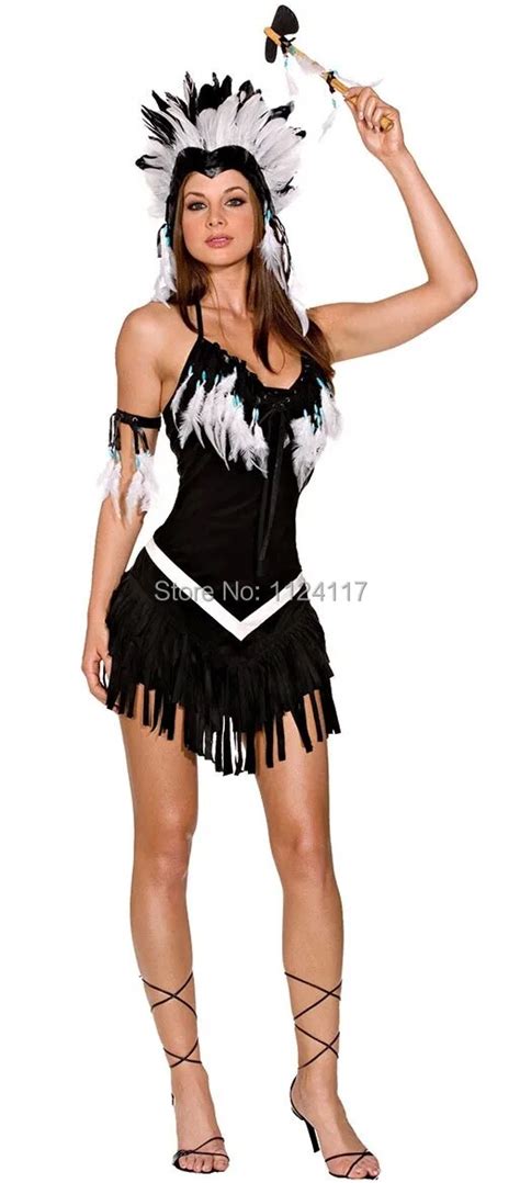 Adult Sexy Indians Fancy Dress Costume For Women Halloween Party