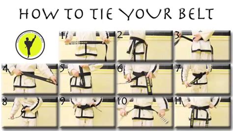 How To Tie A Karate Belt Youtube