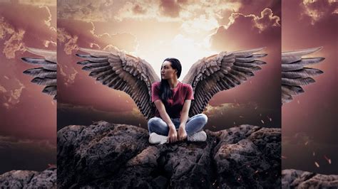 Sitting Angel Photoshop Manipulation Photoshop 2020 Youtube