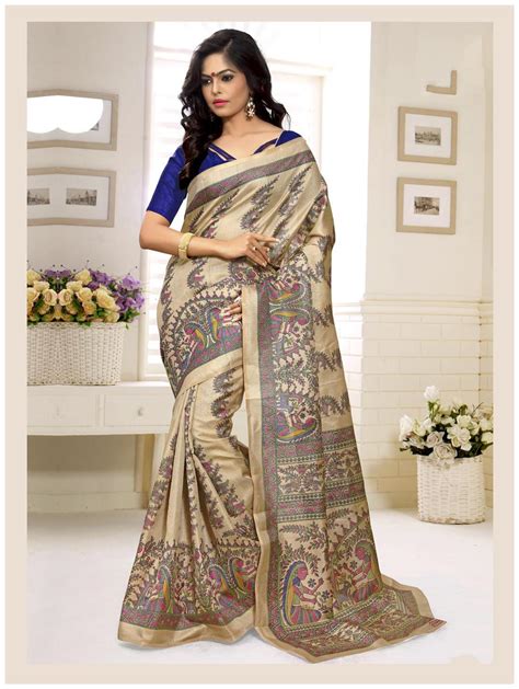 Buy Sareemall Multi Khadi Silk Saree With Unstitched Blouse Online At Low Prices In India