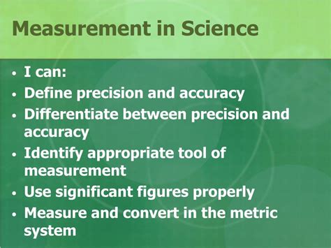 Ppt Measurement In Science Powerpoint Presentation Free Download