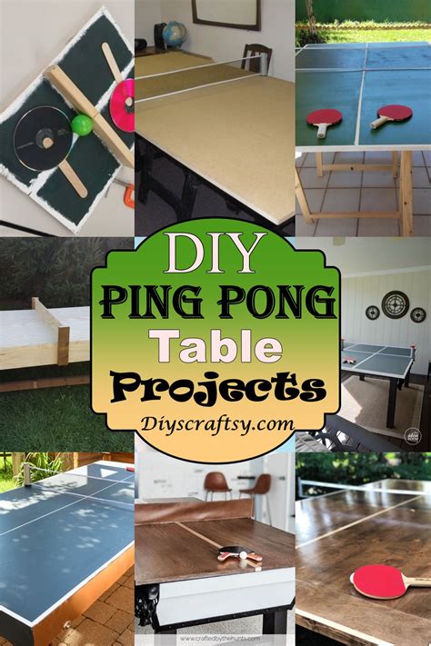 27 Diy Ping Pong Table Projects Diyscraftsy