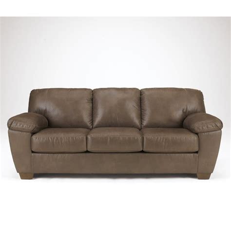 Ashley Amazon Microfiber Sofa In Walnut 6750538