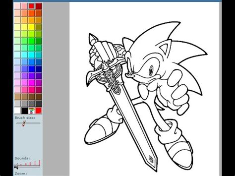 Sonic The Hedgehog Coloring Pages For Kids - Sonic The Hedgehog Coloring Pages Games - YouTube