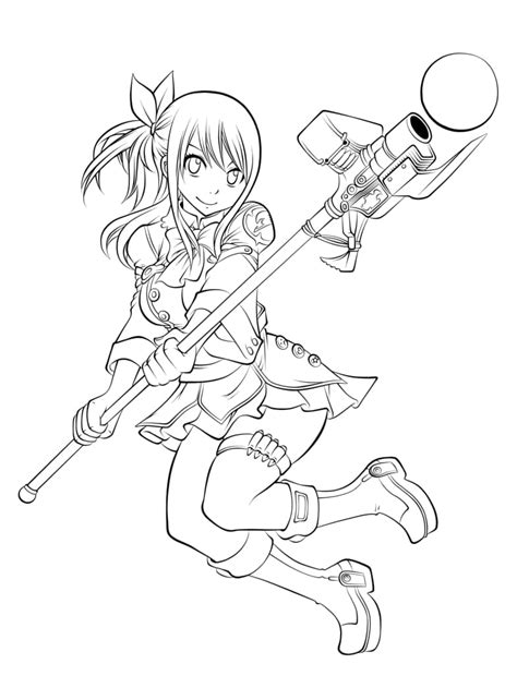 Anime Warrior Coloring Pages