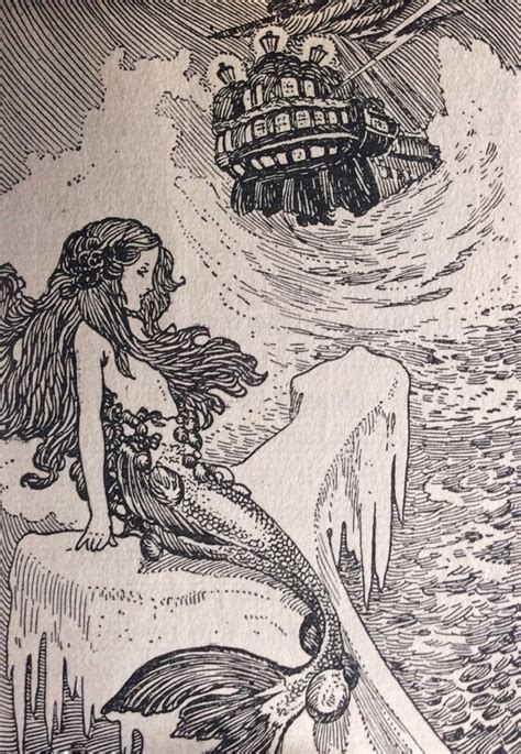 The Little Mermaid By Grimms Fairy Tales 736×1064 Mermaid Art