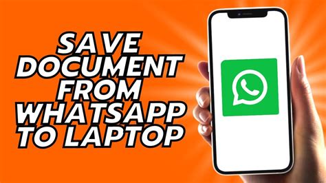 How To Save Document From Whatsapp To Laptop Youtube