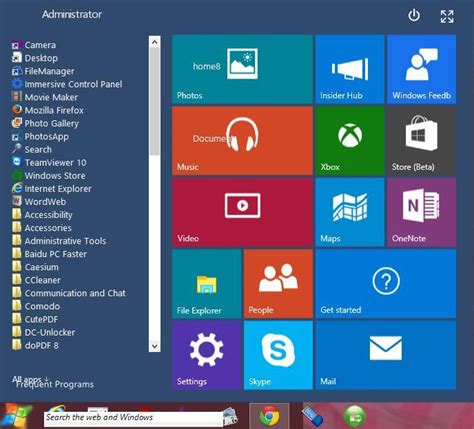 How To Get Windows 10 Start Menu In Windows 81 And Windows 7