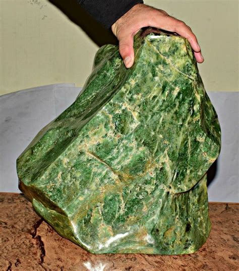 Beautiful 65 Kilogram Natural Real Jadeite Jade Polished Tumbled Stone