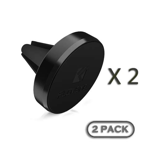 Floveme 2pack Cool Black Car Phone Holder Magnetic Air Vent Mount Phone