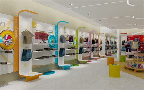 Kids Clothing Store Display Furniture Customized Shop Interior Design