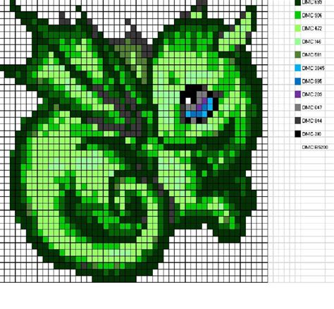Cute Dragon Pixel Art Grid Pixel Art Grid Gallery