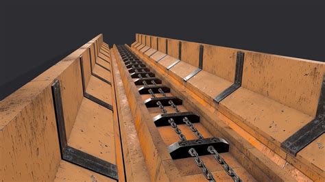 3d Model Chain Conveyor Pbr Vr Ar Low Poly Cgtrader