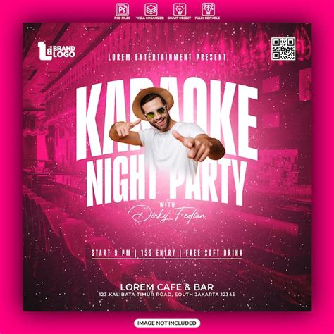 Premium Psd Karaoke Night Party Poster Or Social Media Post Template
