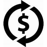 Dollar Icon Sign Arrows Rotating Svg