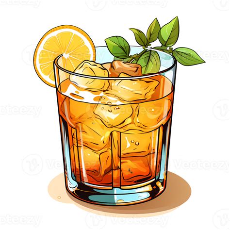 Whiskey Sour Cocktail Clipart Illustration Ai Generative 27237515 Png