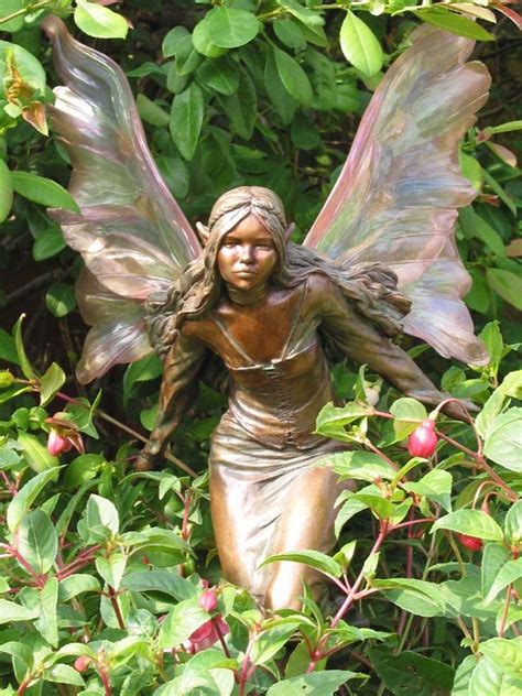 Garden Fairies Fairy Statue Statuary Faerie Sculpture Figurine Yard Art