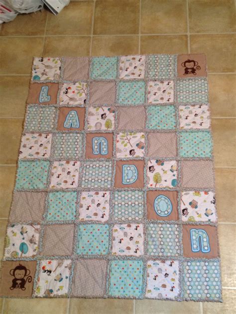 Quilt For Baby Landon That I Made Baby Boy Quilt Patterns Baby Rag