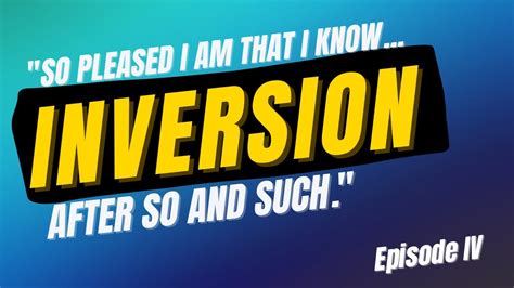 How To Use Inversion After So And Such English Grammar Lesson Youtube