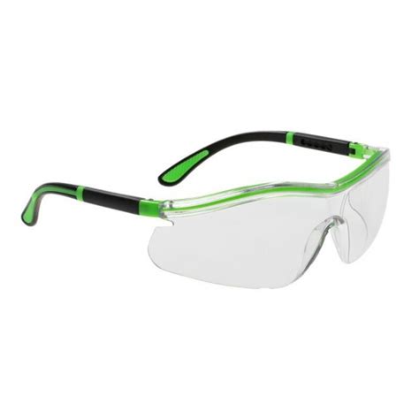 portwest neon wraparound clear safety glasses ps34clr uk