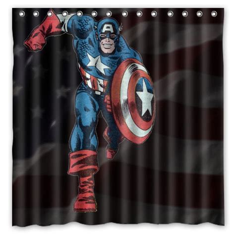 Free shipping on many items. New Captain America Printed Polyester Shower Curtain ...