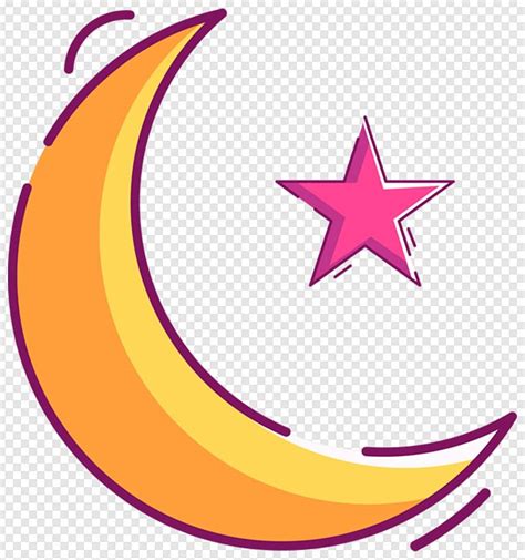 Gambar Setengah Bulan Dan Bintang Lampu Cahaya Islam Png Download