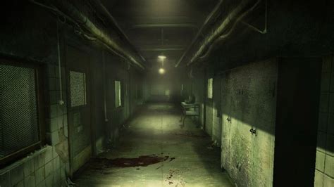 Hospital Hallway Image Wolfenstein Game Creepy Backgrounds Horror