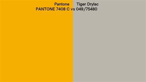 Pantone 7408 C Vs Tiger Drylac 049 75480 Side By Side Comparison