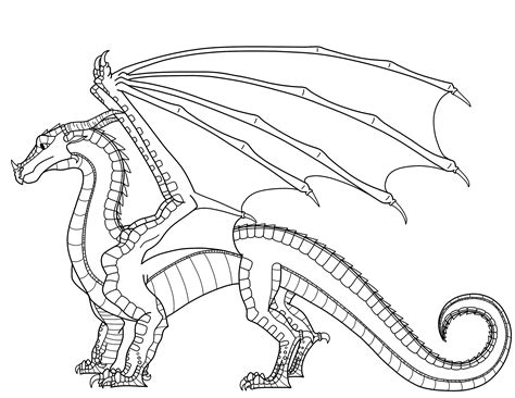 Wings Of Fire Skywing Dragon Coloring Pages The Best Porn Website
