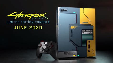 Xbox One X Cyberpunk 2077 Limited Edition Console Glows In The Dark