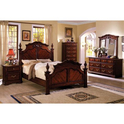 Shop Furniture Of America Westin Traditional Style Dark Cherry Four