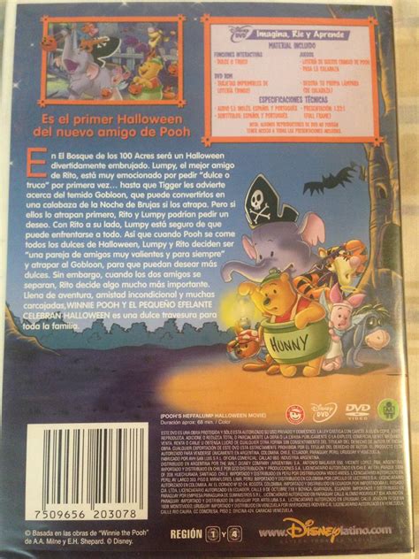 Dvd Winnie Pooh Y El Pequeño Efelante Celebran Halloween - $ 389,90 en