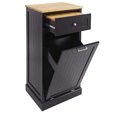 Free standing trash can cabinet. Best Trash Can Cabinets & Tilt-Out Free Standing Waste Bins