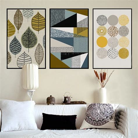 Buy Abstract Geometric Canvas Paintings Nordic