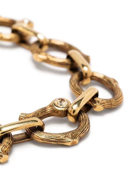 Chlo Crystal Embellished Chain Bracelet Farfetch Chain Bracelet