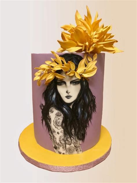 Woman Beautiful Cake Designs Painted Cakes Amazing Cakes