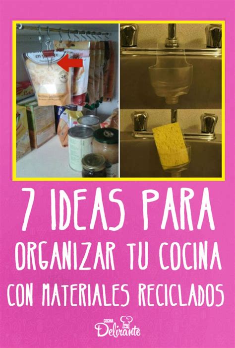 Cocina de pie a gas. 7 ideas para organizar tu cocina con materiales reciclados