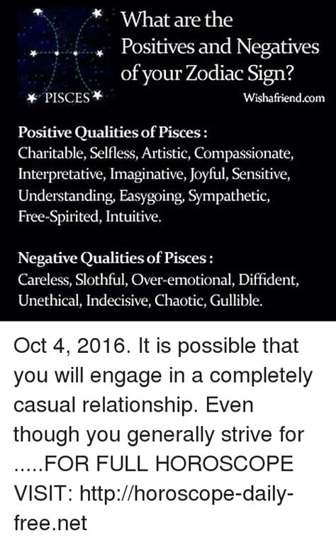 What Are The R Positives And Negatives Of Your Zodiac Sign Pisces