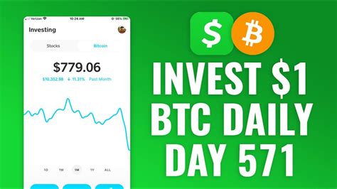 Cash app just dropped a bombshell new feature in a video announcement on twitter, cash app investing. Investing $1 Bitcoin Every Day with Cash App - DAY 578 ...