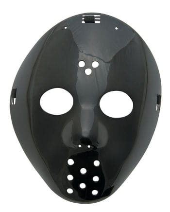 Hockey maske erwachsene halloween horror jason fany kleid maske herren damen. Ice Hockey Mask black for Halloween | horror-shop.com